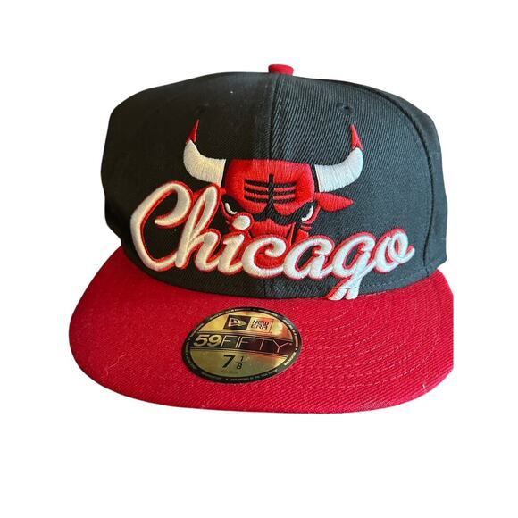 NBA Chicago Bulls New Era 9FIFTY Black Hardwood Classics Snapback Hat Cap - Picture 1 of 7